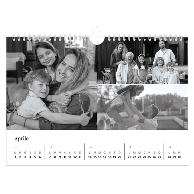 Calendario fotografico A4 — Fuoco [Aprile]