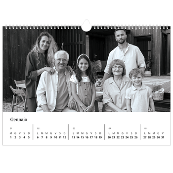 Calendario Fotografico A3 Orizzontale — Fuoco