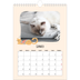 Calendario personalizzato A4 — Zampette di gatto e scarabocchi [Gennaio]