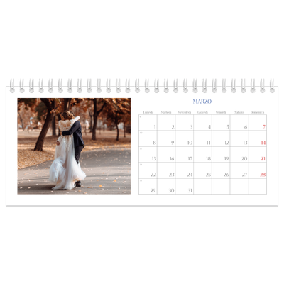 Calendari da tavolo — Classico cobalto [Marzo]