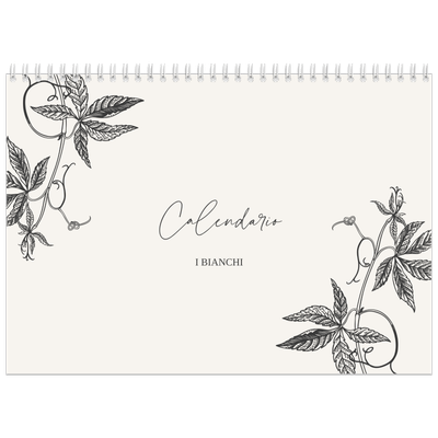 Calendario A4 Doppio — Inchiostro e edera [copertina]