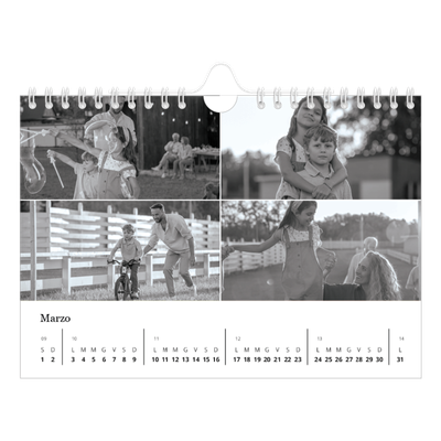 Calendario fotografico A5 — Fuoco [Marzo]