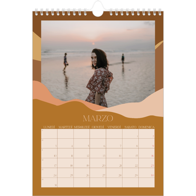 Calendario personalizzato A4 — Montagne [Marzo]