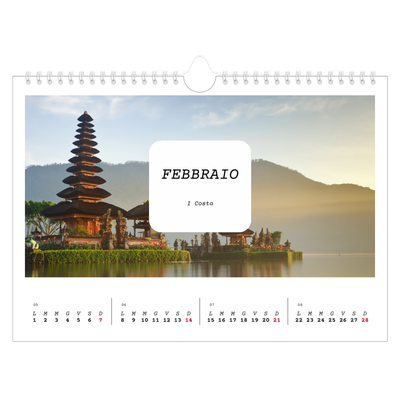 Calendario fotografico A4 — Tutta la storia [Febbraio]