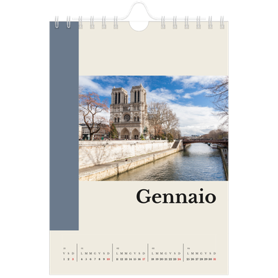 Calendario fotografico A5 — Vedute del mondo [Gennaio]