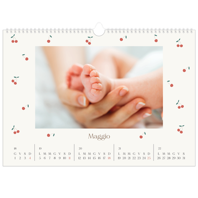 Calendario A3 orizzontale  — Ciliegie [copertina]
