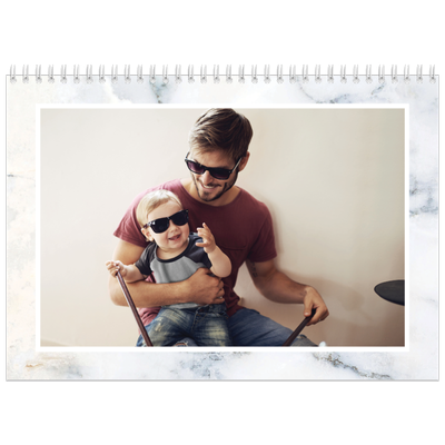 Calendario A4 Doppio — Sfondi marmo [copertina]