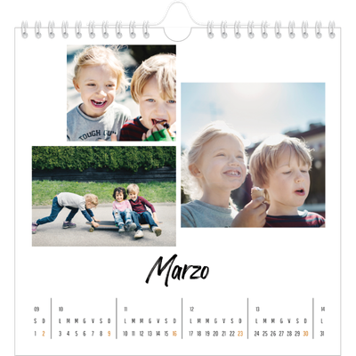 Calendari quadrati — Questo sono io [Marzo]