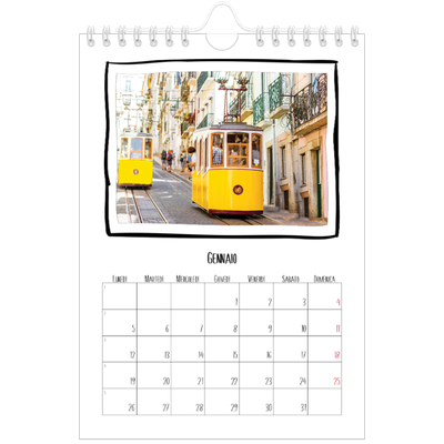 Calendario fotografico A5 — Istantanee da album [Gennaio]