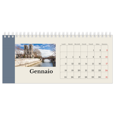 Calendari da tavolo — Vedute del mondo [Gennaio]