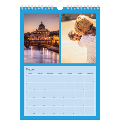 Calendario personalizzato A4 — Luminoso e vivace [copertina]