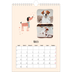 Calendario personalizzato A4 — Zampette di cane e scarabocchi [Marzo]