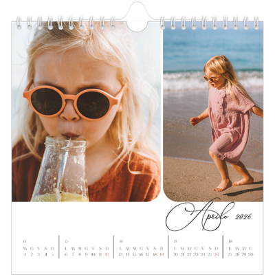 Calendari quadrati — Istantanee e scrittura [Aprile]