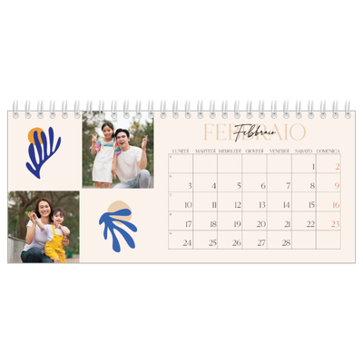 Calendari da tavolo — Corallo [Febbraio]