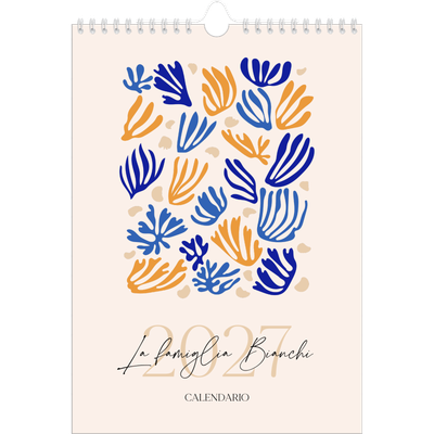 Calendario personalizzato A4 — Corallo [copertina]