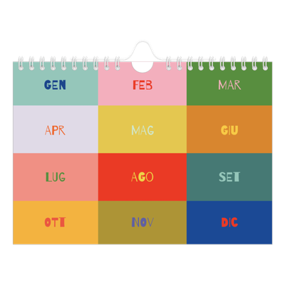 Calendario fotografico A5 — Divertente colorato [copertina]