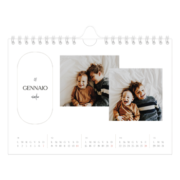 Calendario Fotografico A5 Orizzontale — Fare piani