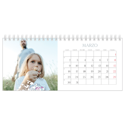 Calendari da tavolo — Motivo floreale [Marzo]
