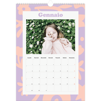Calendario personalizzato A3 — Giocando con i motivi