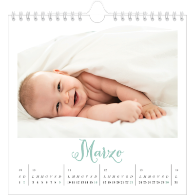 Calendari quadrati — Ciao mondo [Marzo]