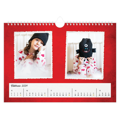 Calendario fotografico A4 — Collezione di immagini [Febbraio]