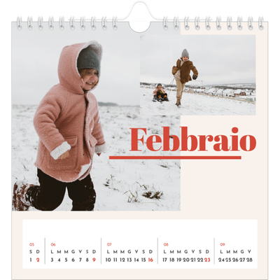 Calendari quadrati — Nostalgia degli anni '90 [Febbraio]