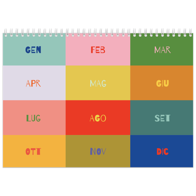 Calendario A4 Doppio — Divertente colorato [copertina]