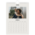 Calendario fotografico A5 — Avorio semplice [Aprile]