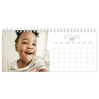Calendario Fotografico da Tavolo — Tipografia mista
