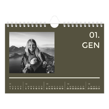 Calendario Fotografico A5 Orizzontale — Contemporaneo