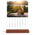 Calendario con supporto in legno verticale  — Graziato semplice [Gennaio]