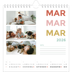 Calendari quadrati — Tipo colorato [Marzo]
