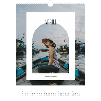 Calendario A3 verticale — L'arco aperto [Aprile]