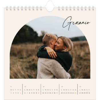 Calendario Fotografico Quadrato — Ricordi ad arco