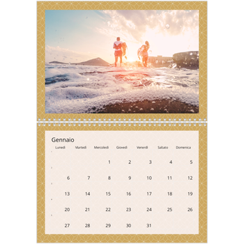 Calendario A4 Doppio — Geometrico