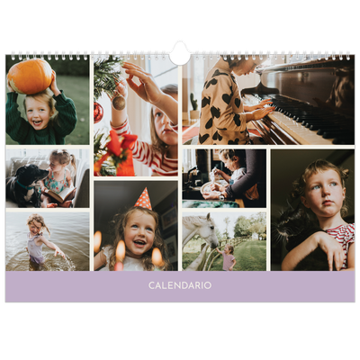 Calendario A3 orizzontale  — Capitoli pastello [copertina]