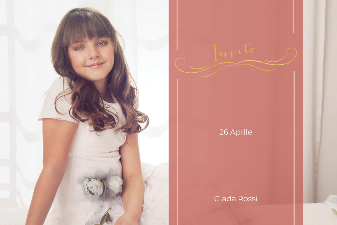 Inviti — Nastro rosa vintage