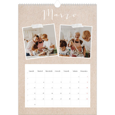 Calendario personalizzato A4 — Calendario di ritagli [Marzo]