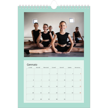 Calendario personalizzato A4 — Neo Scandi