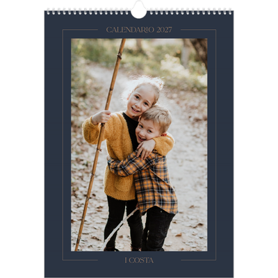 Calendario A3 verticale — Blu prussiano [copertina]