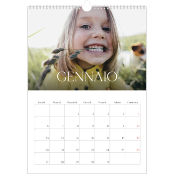 Calendario personalizzato A3 — Dodici grandi mesi