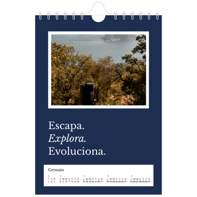 Calendario fotografico A5 — Terra editoriale [Gennaio]