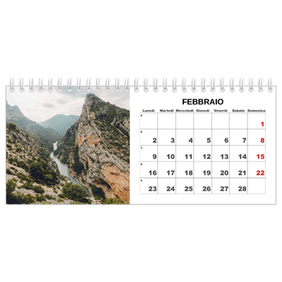 Calendari da tavolo — Foto semplice [Febbraio]