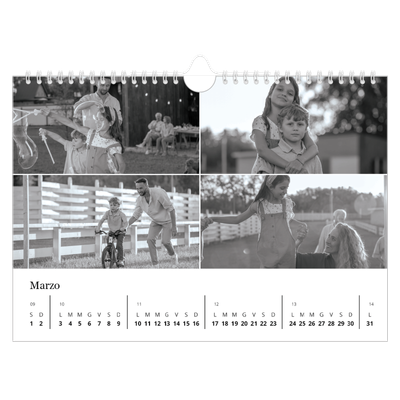 Calendario fotografico A4 — Fuoco [Marzo]