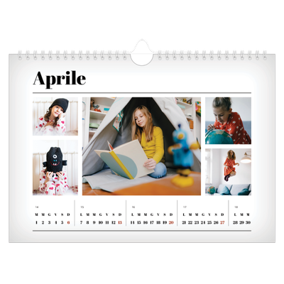 Calendario fotografico A4 — Fresco di stampa [Aprile]