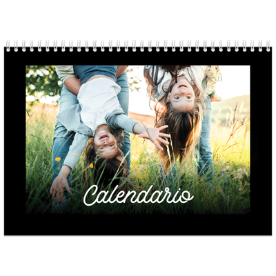 Calendario A4 Doppio — Minimale nero [copertina]