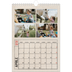 Calendario personalizzato A4 — Effetto timbro artigianale [Aprile]