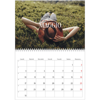 Calendario A4 Doppio — Fuga infinita [Maggio]