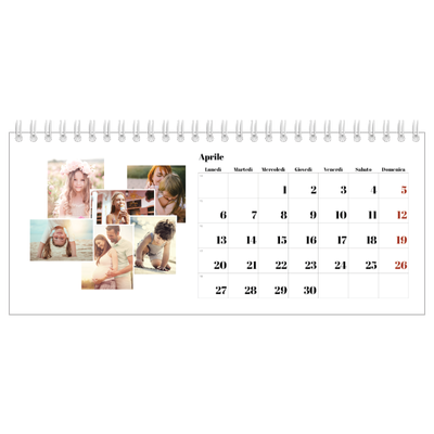Calendari da tavolo — Forme di collage [Aprile]