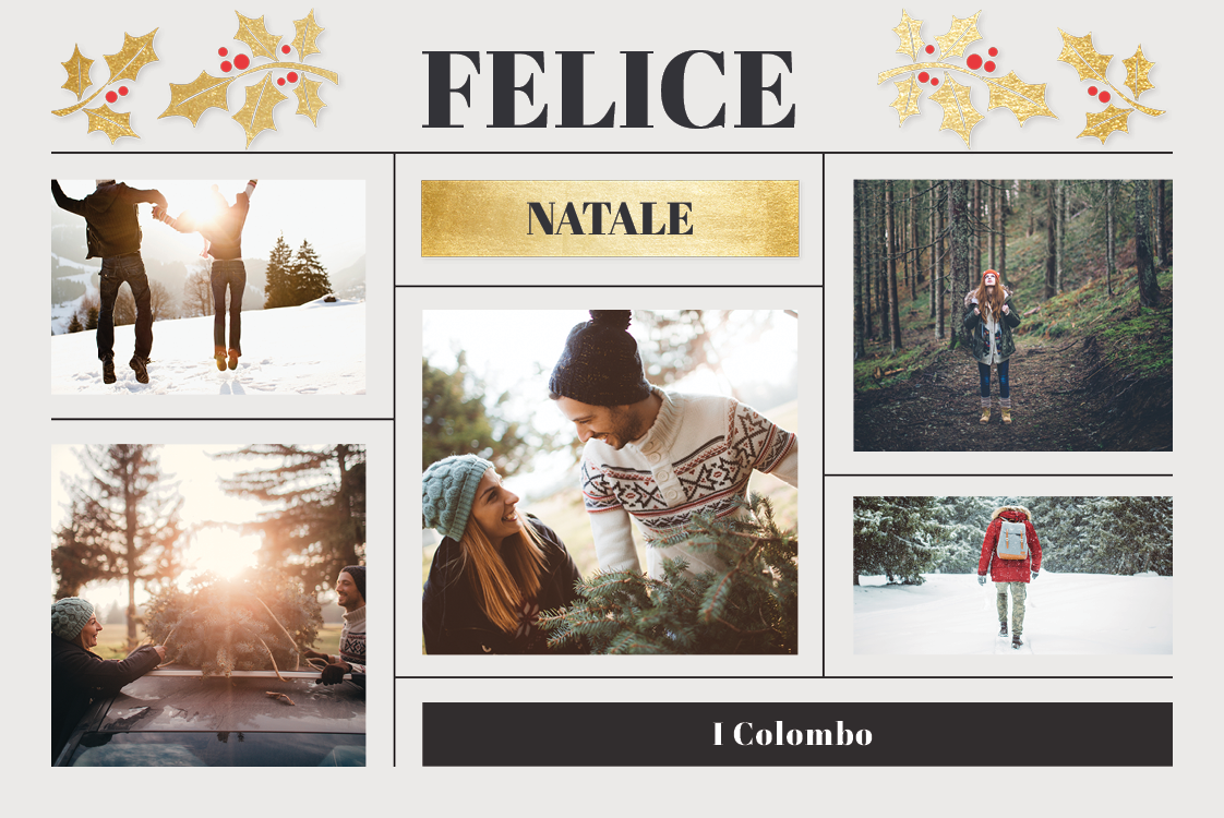 Biglietti — Cornice scintillante d'oro